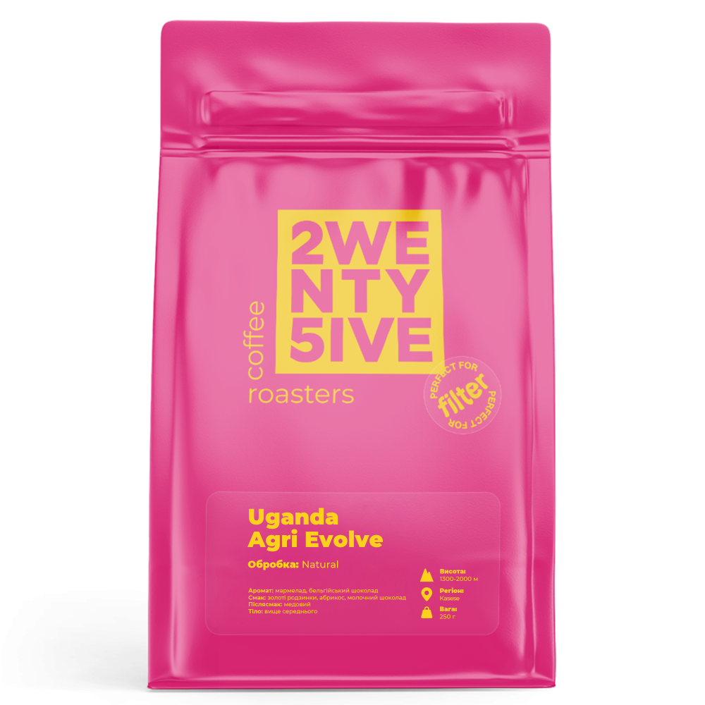 Кофе в зернах арабика Uganda Agri Evolve 250г