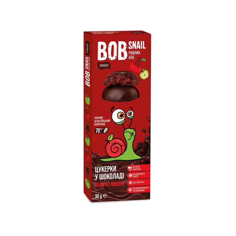 Натуральні цукерки в шоколаді Bob Snail 