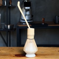 Matcha Set: Chasen Whisk + Chashaku Spoon (Bamboo)