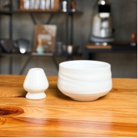 White Ivory set for making matcha