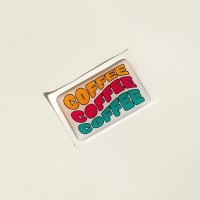 Объемная наклейка "Coffee"
