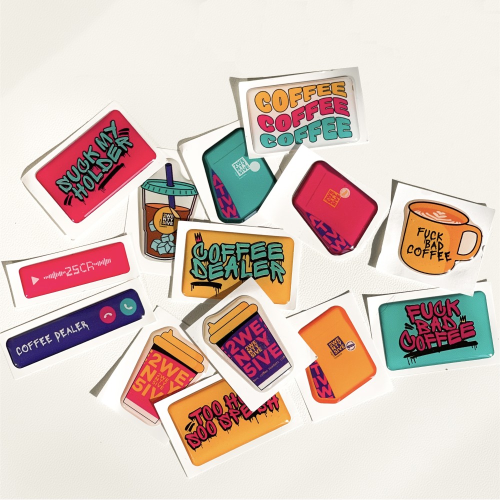 Объемная наклейка "25 Coffee Roasters"